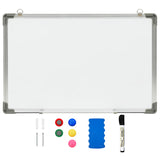 Vidaxl whiteboard magnet 50x35 cm stålvit