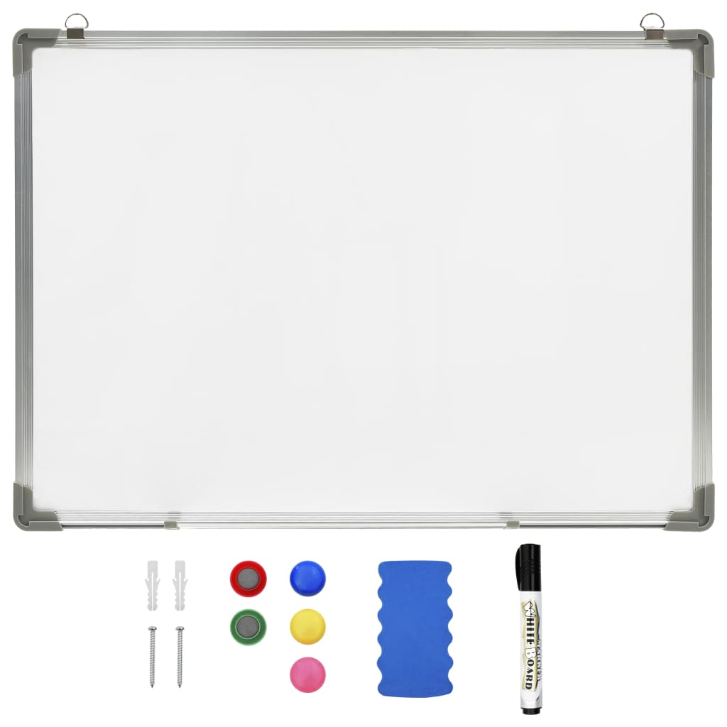 Vidaxl Whiteboard Magnetic 70x50 cm Steel White