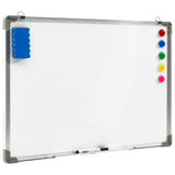 Vidaxl Whiteboard Magnetic 70x50 cm stalowa biała