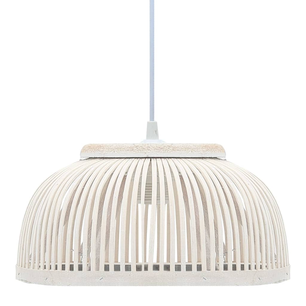 Vidaxl hanglamp halfrond 40 w e27 34x14,5 cm bamboe