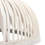 Vidaxl hanglamp halfrond 40 w e27 34x14,5 cm bamboe