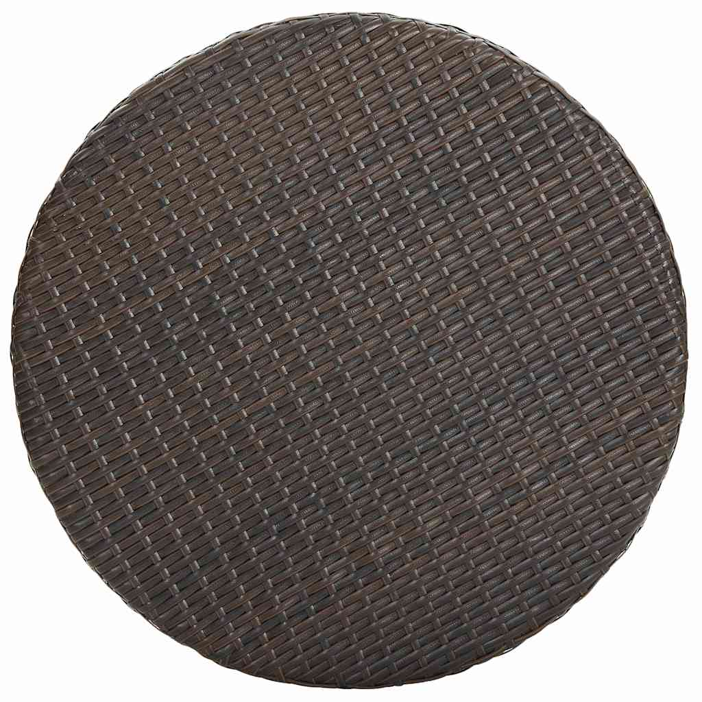 Vidaxl tuintafel 60,5x106 cm poly rattan bruin