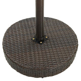 Vidaxl tuintafel 60,5x106 cm poly rattan bruin