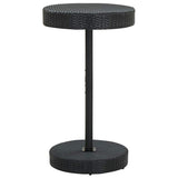 Vidaxl tuintafel 60,5x106 cm poly rattan zwart