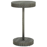 Vidaxl tuintafel 60,5x106 cm poly rattan grijs