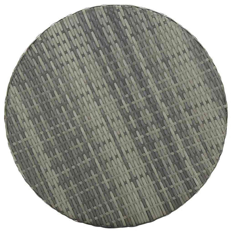 Vidaxl tuintafel 60,5x106 cm poly rattan grijs