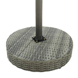 Vidaxl tuintafel 60,5x106 cm poly rattan grijs