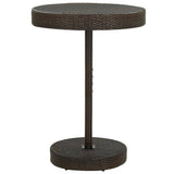 Vidaxl tuintafel 75,5x106 cm poly rattan bruin