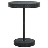 Vidaxl tuintafel 75,5x106 cm poly rattan zwart
