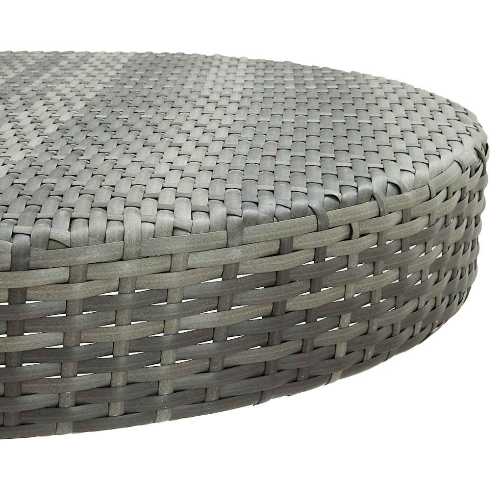 Vidaxl tuintafel 75,5x106 cm poly rattan grijs
