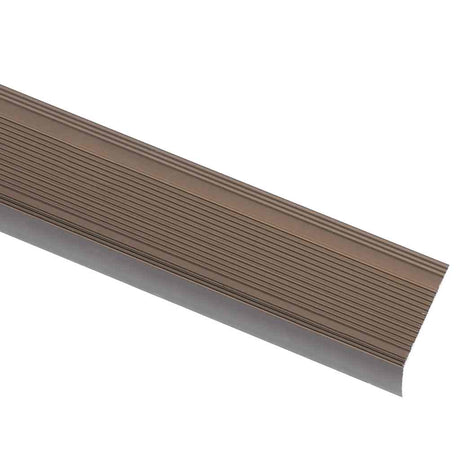 Vidaxl trapneuzen l-vormig 15 st 90 cm aluminium bruin