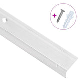 Vidaxl trapneuzen l-vormig 5 st 100 cm aluminium zilverkleurig