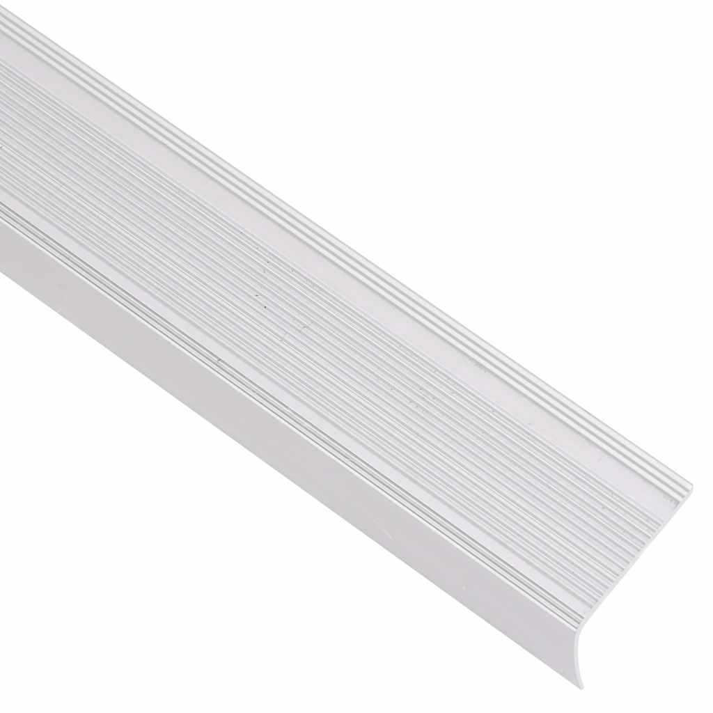 Vidaxl trapneuzen l-vormig 15 st 100 cm aluminium zilverkleurig