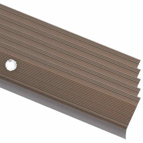 Vidaxl trapneuzen l-vormig 5 st 100 cm aluminium bruin