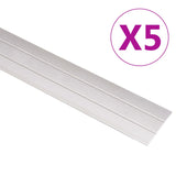 Vidaxl Perfiles de piso 5 pcs 134 cm de oro de aluminio