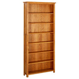 Vidaxl boekenkast met 7 schappen 90x22,5x200 cm massief eikenhout