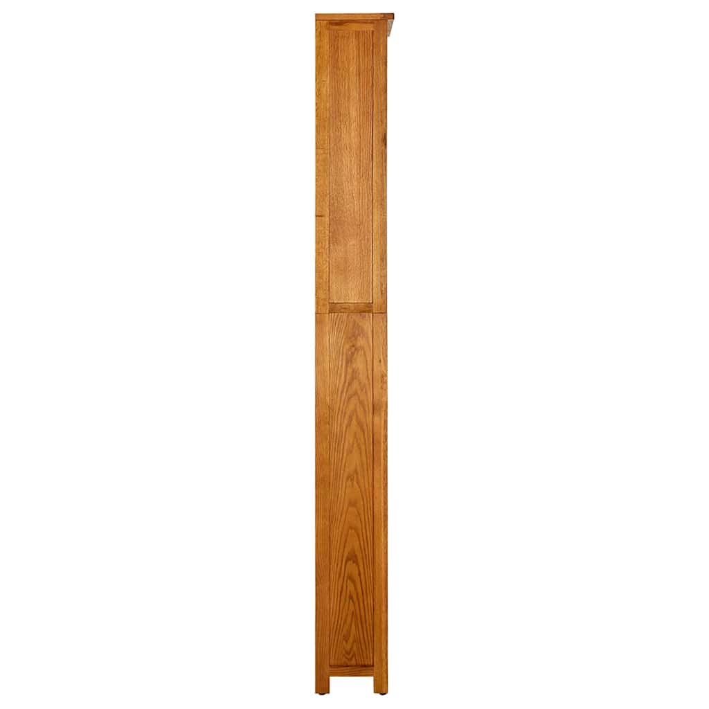 Vidaxl boekenkast met 7 schappen 90x22,5x200 cm massief eikenhout