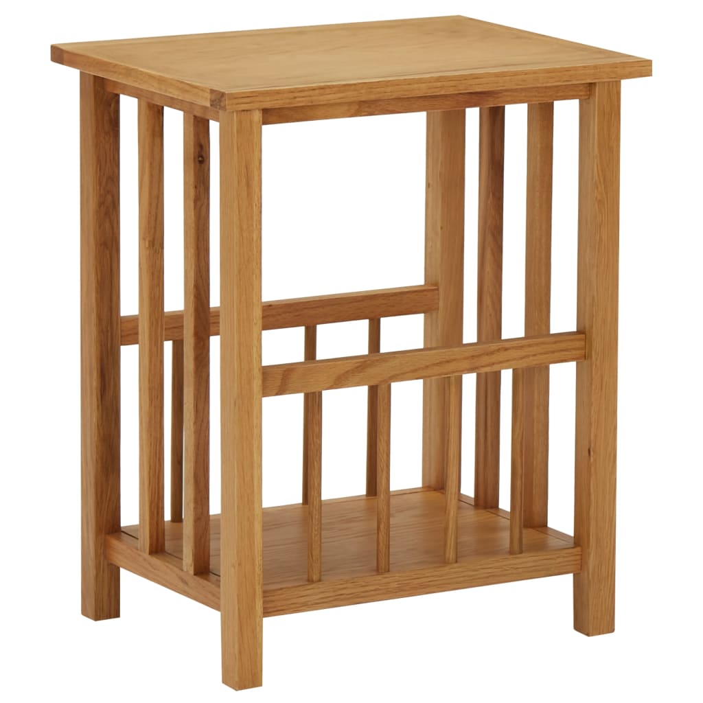 Vidaxl bijzettafel 45x35x55 cm massief eikenhout
