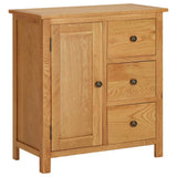Vidaxl kast 70x35x75 cm massief eikenhout