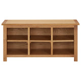 Vidaxl schoenenrek 90x37x45 cm massief eikenhout