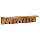 Vidaxl Coat Rack 90x16x16 cm de roble sólido