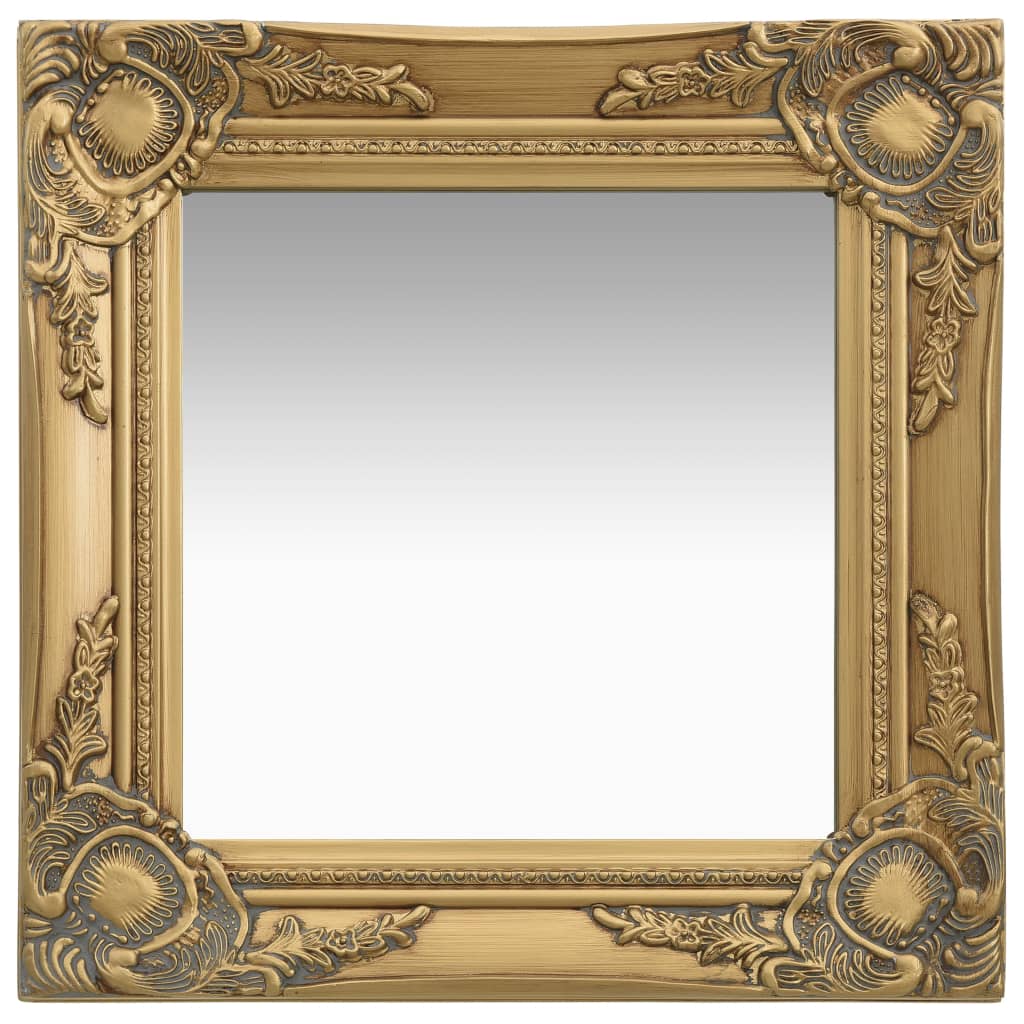 Vidaxl Wall Mirror Barock Style 40x40 cm Guldfärgad