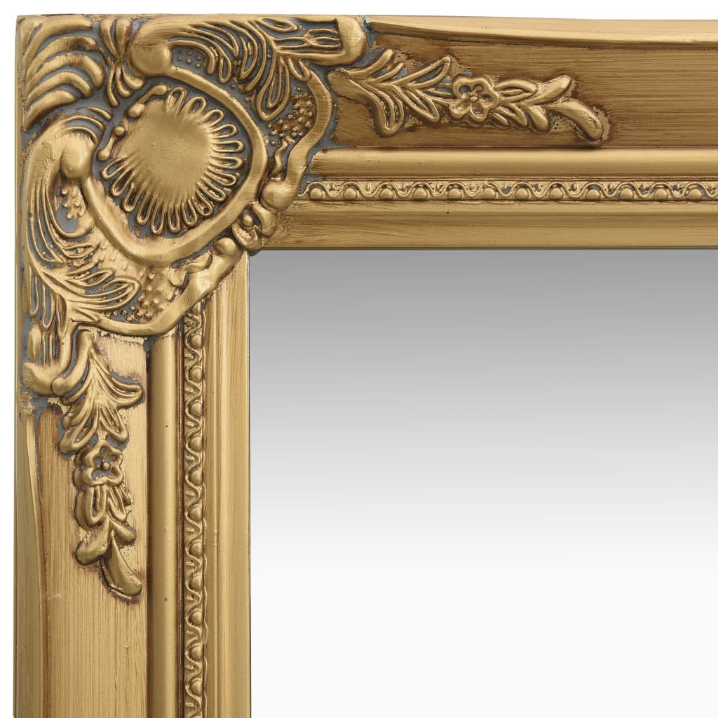 Vidaxl Wall Mirror Baroque Style 40x40 cm zlaté barvy