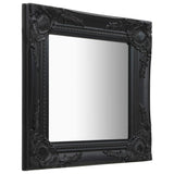 Vidaxl Wall Mirror Barroque Style 40x40 cm Negro