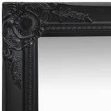 Vidaxl Specchio da parete in stile barocco 40x40 cm nero