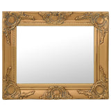 Vidaxl Wall Mirror Baroque Style 50x40 cm złota