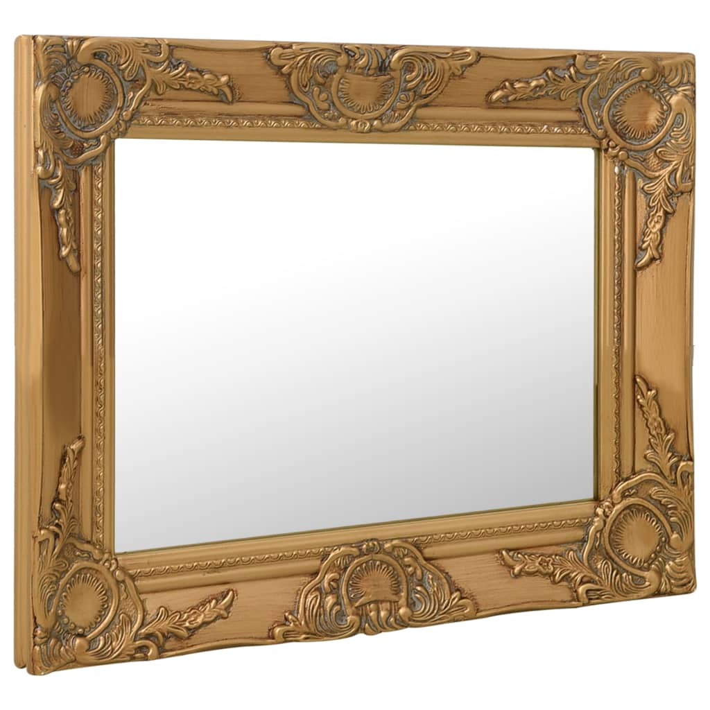 Vidaxl Wall Mirror Baroque Style 50x40 cm zlaté barvy