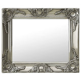 Vidaxl Wall Mirror Baroque stil 50x40 cm sølvfarvet