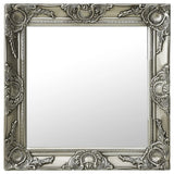 Vidaxl Wall Mirror Baroque Style 50x50 cm stříbrné barvy