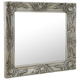 Vidaxl Wall Mirror Baroque Style 50x50 cm stříbrné barvy