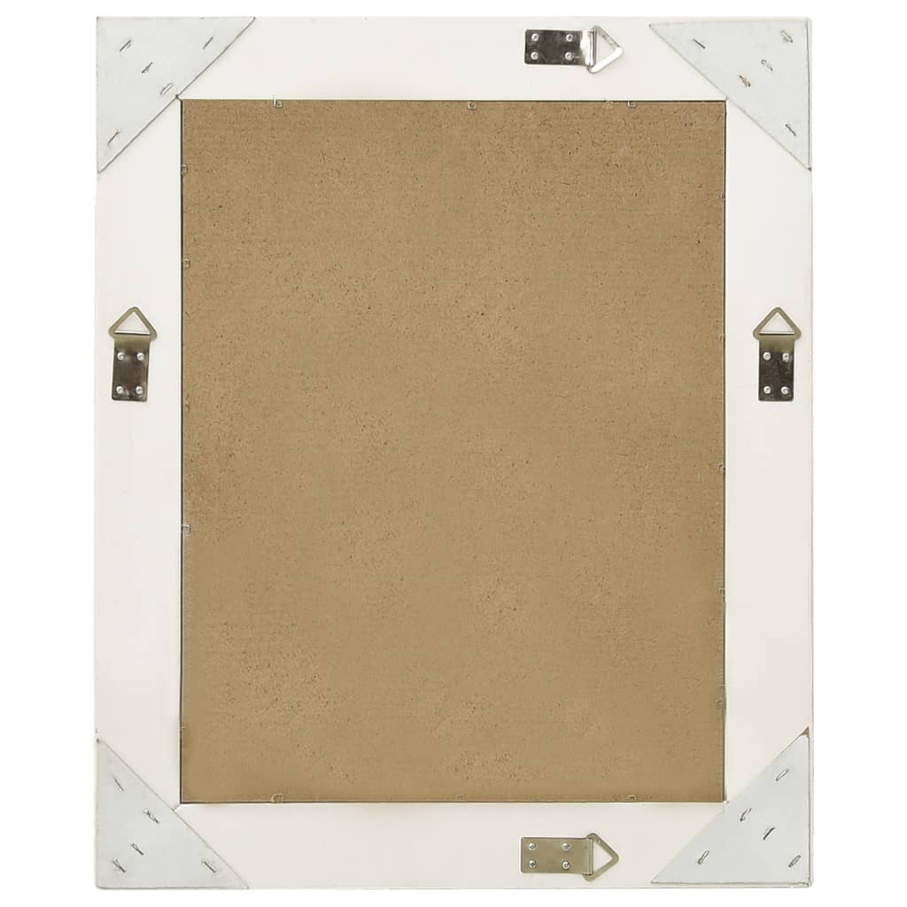 Vidaxl Wall Mirror Barroque Style 50x60 cm White