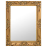 Vidaxl Wall Mirror Baroque Style 50x60 cm złota