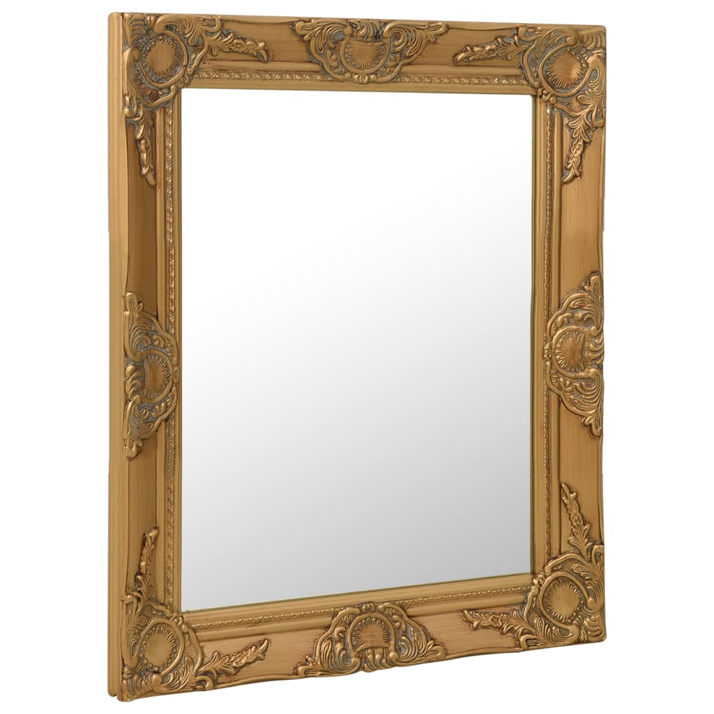 Vidaxl Wall Mirror Baroque style 50x60 cm Gold colored