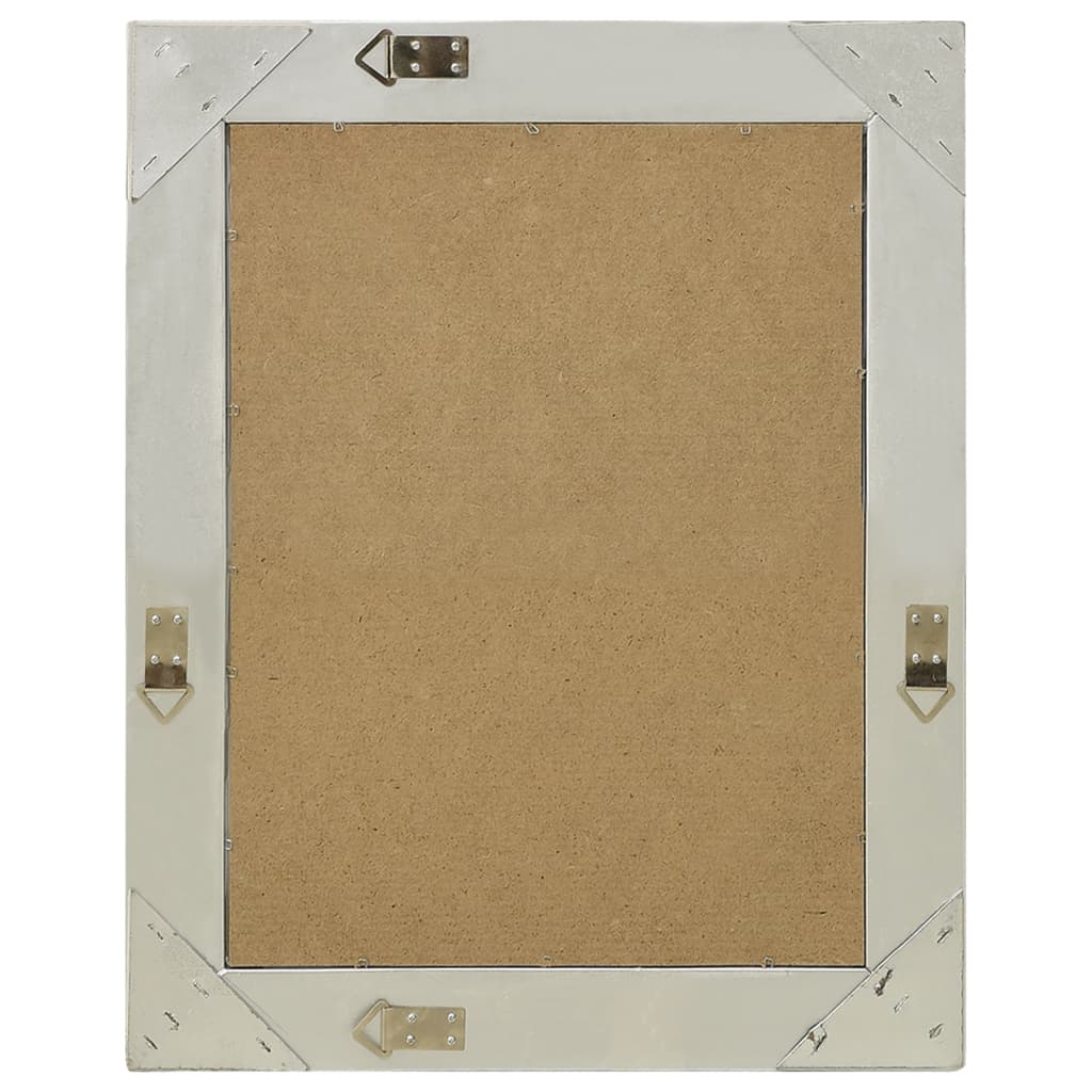 Vidaxl Wall Mirror Baroque stil 50x60 cm sølvfarvet