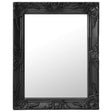 Vidaxl wandspiegel barok stijl 50x60 cm zwart