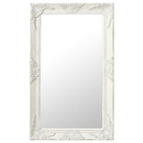 Vidaxl Wall Mirror Baroque Style 50x80 cm hvit