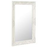 Vidaxl Wall Mirror Baroque style 50x80 cm White