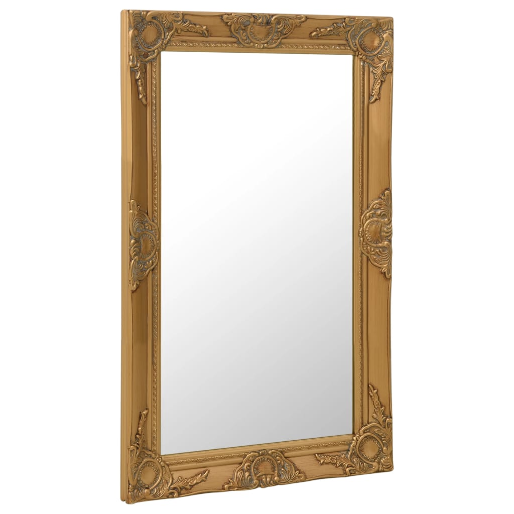 Vidaxl Wall Mirror Baroque stil 50x80 cm guldfarvet