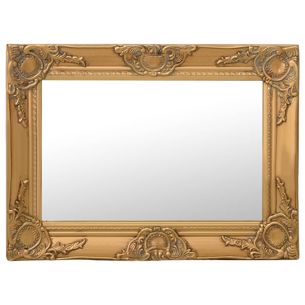 Vidaxl Wall Mirror Baroque Style 60x40 cm złota