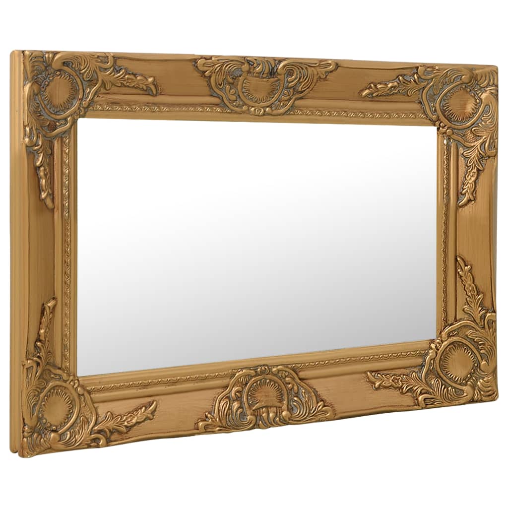 Vidaxl Wall Mirror Baroque Style 60x40 cm zlaté barvy