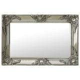 Vidaxl Wall Mirror Barock Style 60x40 cm Silverfärgad