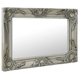 Vidaxl Wall Mirror Baroque stil 60x40 cm sølvfarvet