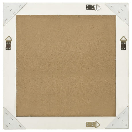 Vidaxl wandspiegel barok stijl 60x60 cm wit