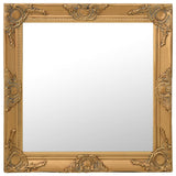 Vidaxl Wall Mirror Baroque Style 60x60 cm zlato obarvano