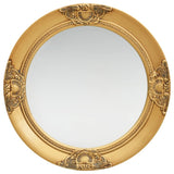 Vidaxl Wall Mirror Baroque stil 50 cm guldfarvet