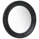 Vidaxl Mirror de pared estilo barroco 50 cm negro